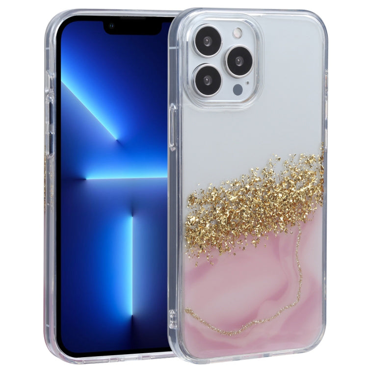 iPhone 15 Series TPU Marble Glitter Shimmer Case Cover