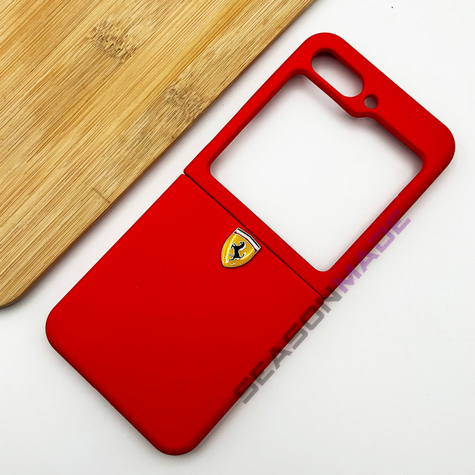 Samsung Galaxy Z Flip 5 Ferrari Sports Car Logo Case Cover