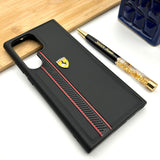 Samsung Galaxy S22 Ultra Ferrari Stripe Leather Case Cover