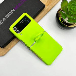 Samsung Galaxy Z Flip 4 Silk Feel Neon Silicone Case Cover