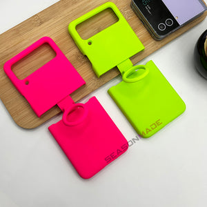 Samsung Galaxy Z Flip 4 Silk Feel Neon Silicone Case Cover