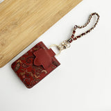 Indian Art Designer Phone Case Cover for Samsung Galaxy Z Flip 6 | Paisley Leather Cover with Chain Strap | Traditional Print