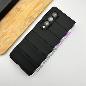 Samsung Galaxy Z Fold 4 Matte Finish Horizontal Stripe Design Case Cover