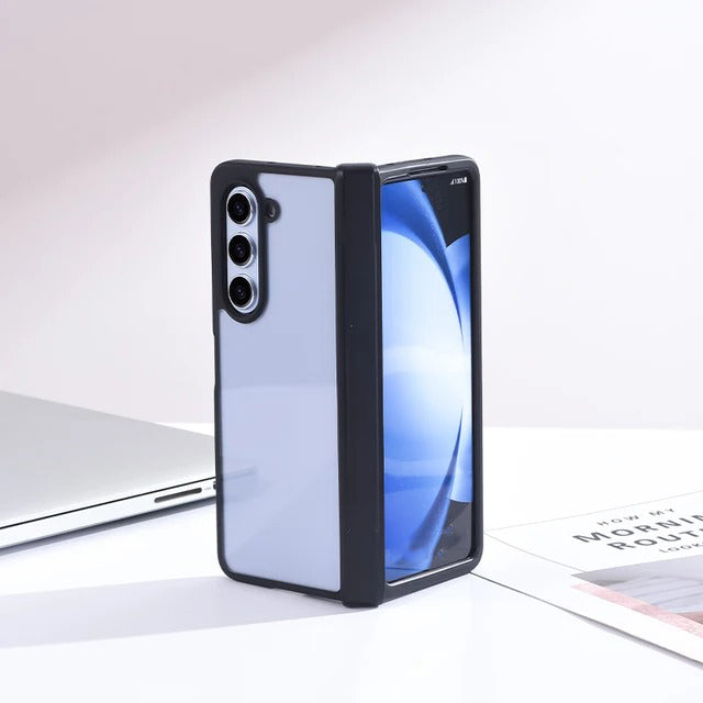 Samsung Galaxy Z Fold 6 Shockproof Bumper Transparent Back Case Cover