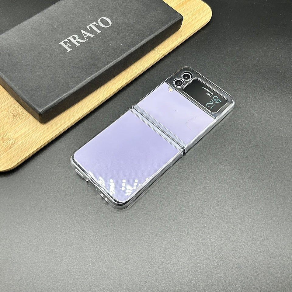 Samsung Galaxy Z Flip 4 Transparent Crystal Hard Shell Cover Case