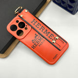 iPhone Luxury Brand Strap Belt Case Cover Orange
