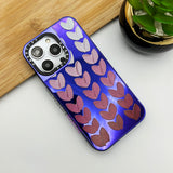 iPhone 12 | 12 Pro Luxury Reflective Mirror Purple Heart Case Cover Clearance Sale
