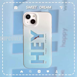 iPhone 15 Series Hey Design Hollographic Cover Case