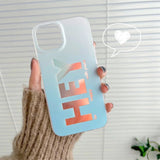 iPhone 15 Series Hey Design Hollographic Cover Case