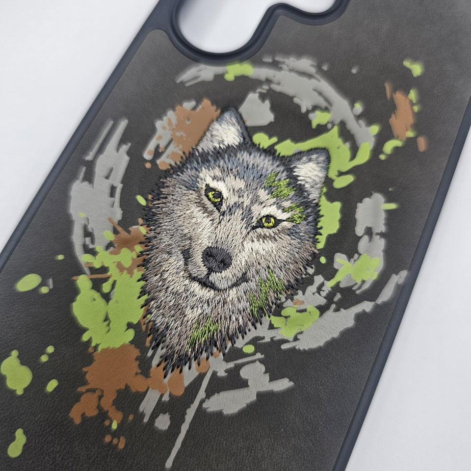 Samsung Galaxy S25 Ultra Animal Embroiderey Leather Magsafe Case