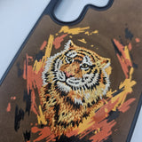Samsung Galaxy S25 Ultra Animal Embroiderey Leather Magsafe Case