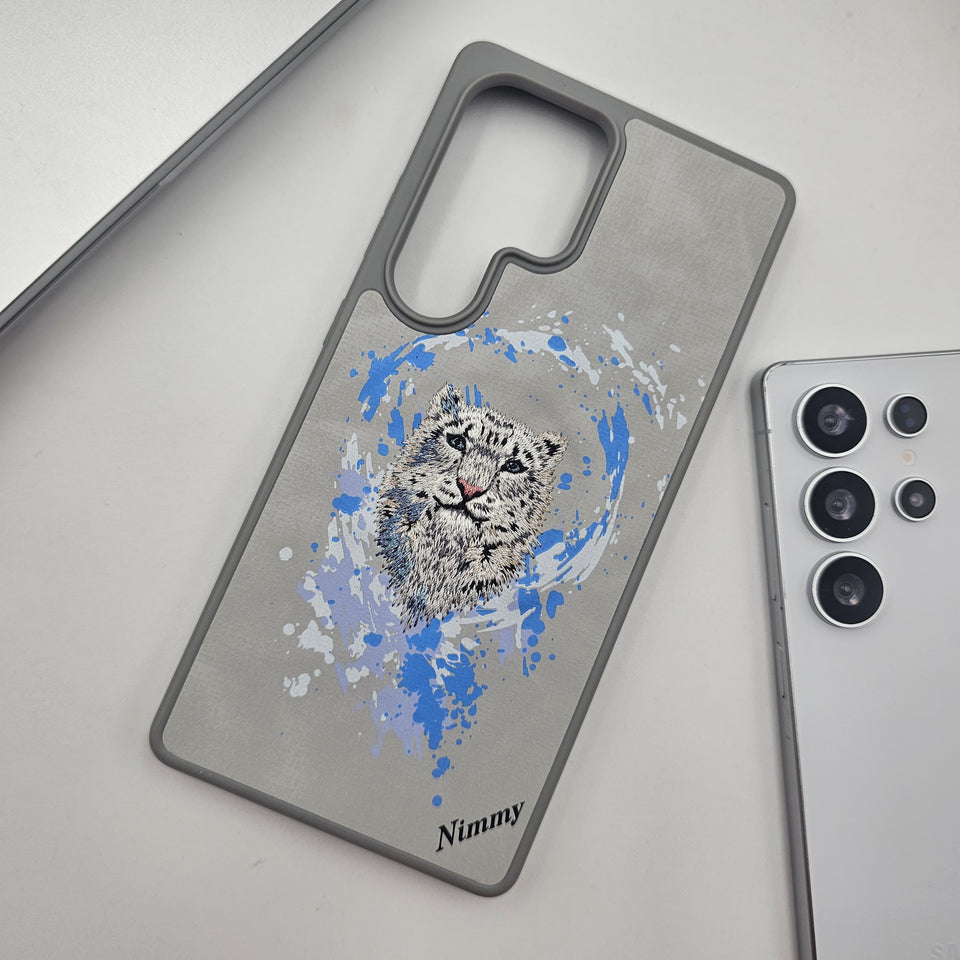 Samsung Galaxy S25 Ultra Animal Embroiderey Leather Magsafe Case