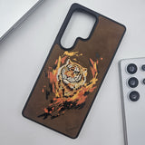 Samsung Galaxy S25 Ultra Animal Embroiderey Leather Magsafe Case