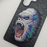 Samsung Galaxy S25 Ultra Animal Roar Embroiderey Leather Magsafe Case
