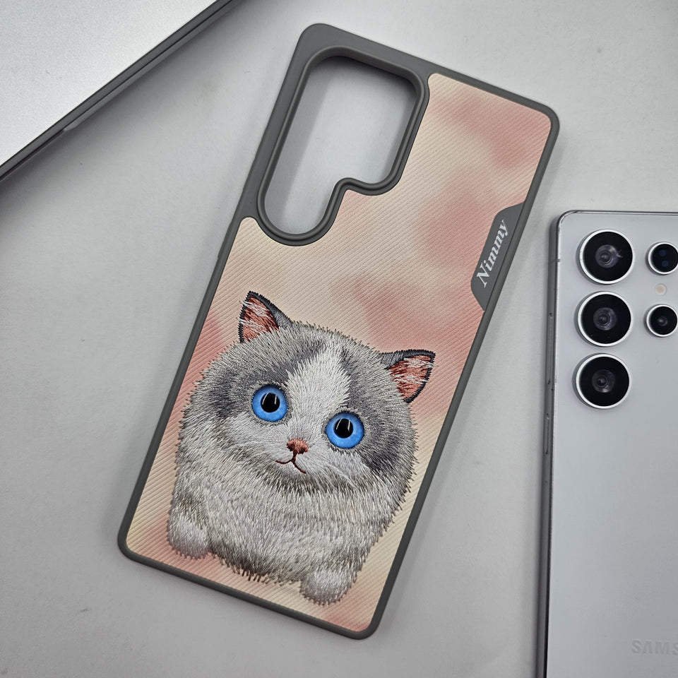 Samsung Galaxy S25 Ultra Animal 3D Embroiderey Leather Magsafe Case