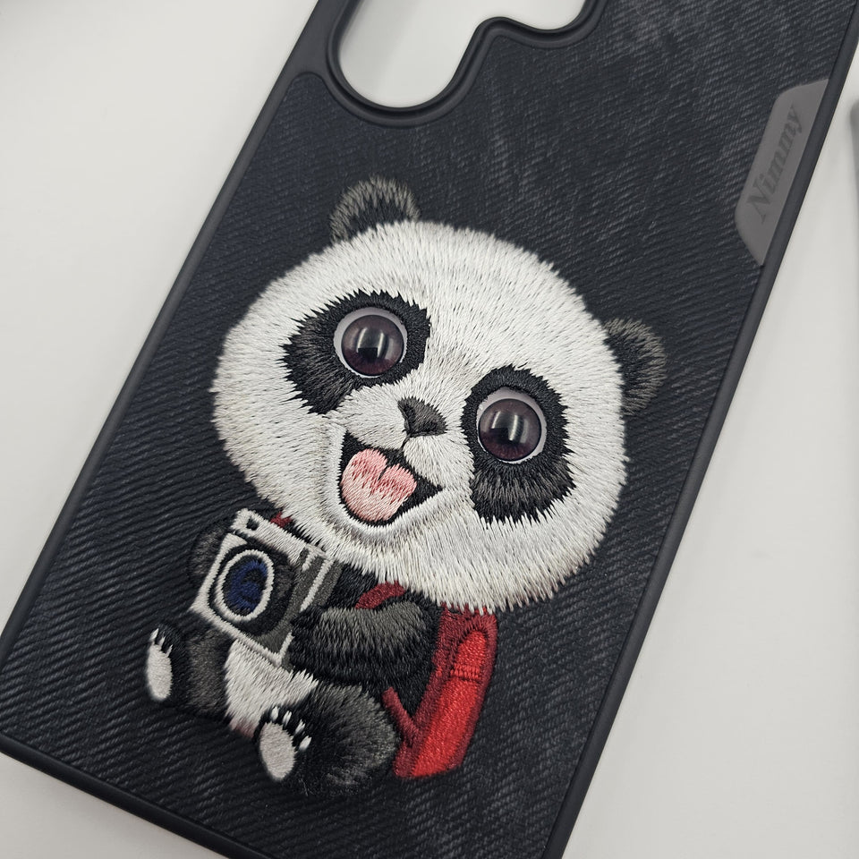 Samsung Galaxy S25 Ultra Animal 3D Embroiderey Leather Magsafe Case