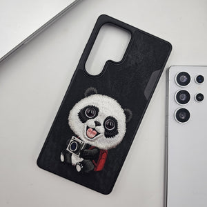 Samsung Galaxy S25 Ultra Animal 3D Embroiderey Leather Magsafe Case