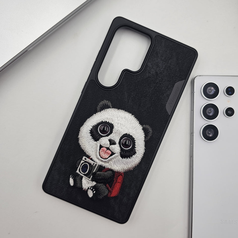 Samsung Galaxy S25 Ultra Animal 3D Embroiderey Leather Magsafe Case