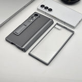 Samsung Galaxy Z Fold 6 PU Leather Kickstand Front Screen Protector Case