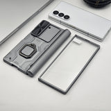 Samsung Galaxy Z Fold 6 Magnetic Hinge Protection Pen Holder Armor Case