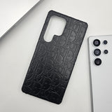 Samsung Galaxy S25 Ultra Luxury Brand CD Embossed Leather Case