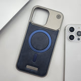 Luxury Leather MagSafe Case for iPhone Series | AeroFlex Hard Borderless Design