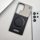 Luxury Leather MagSafe Case for Samsung Galaxy S25 Ultra | AeroFlex Hard Borderless Design