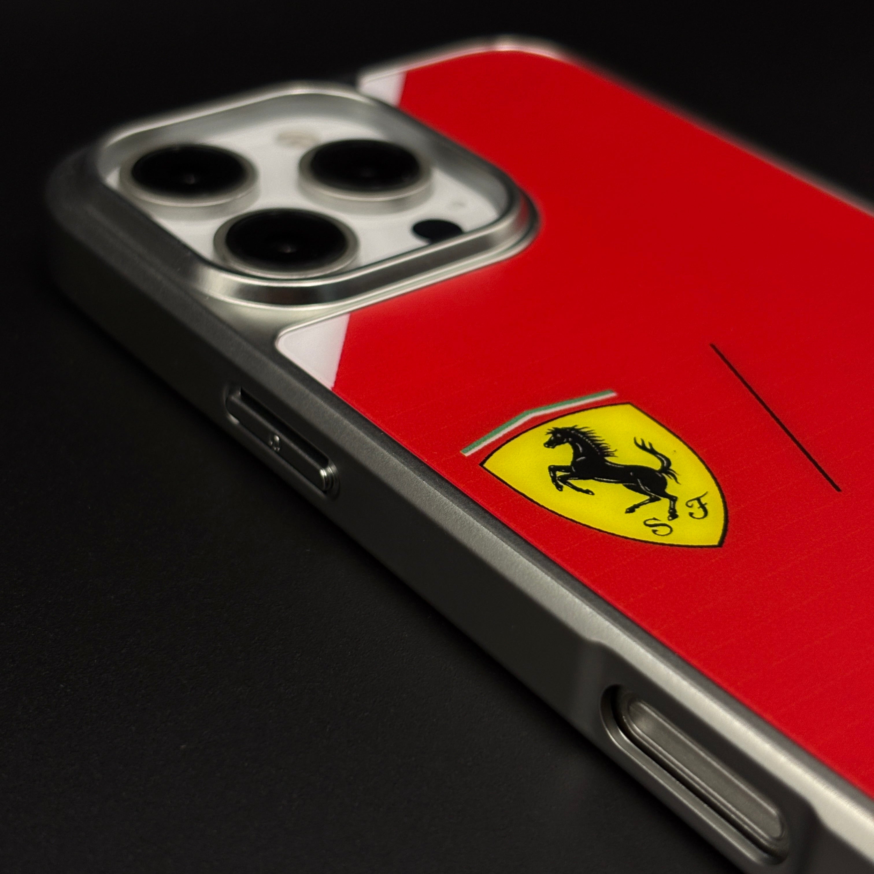FR Horse Motorsport Inspired Metal Style Frame Hard Case Cover for iPhone