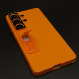 Pull Out Stand Leather Case with Camera Protection for Samsung Galaxy S26 Ultra