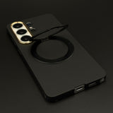 Matte MagSafe Case Cover with 360° Metal Kickstand for Galaxy S26 Ultra