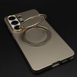 Matte MagSafe Case Cover with 360° Metal Kickstand for Galaxy S26 Ultra