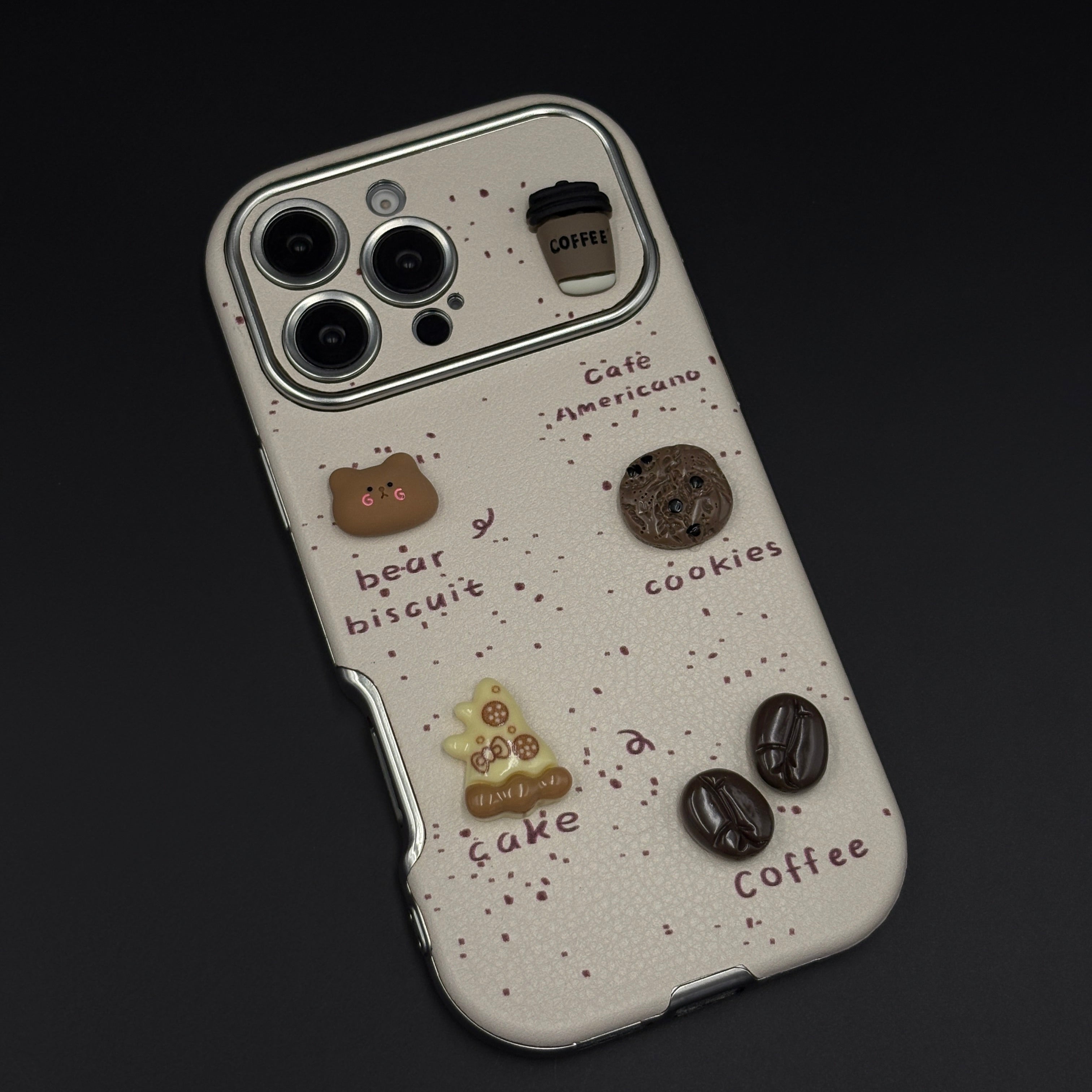 Americano Bear Cookies Cafe Cute Mobile Case Cover for iPhone