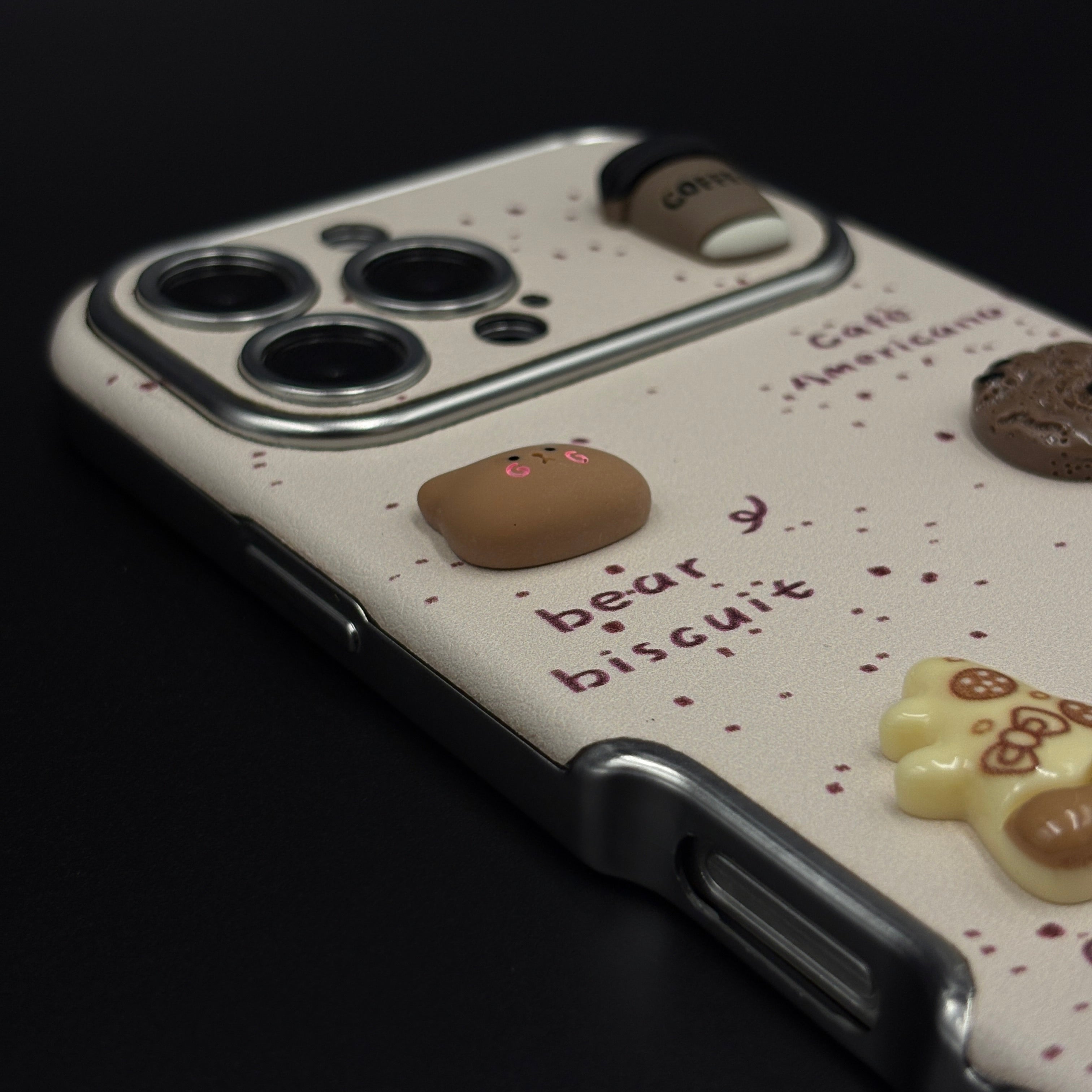 Americano Bear Cookies Cafe Cute Mobile Case Cover for iPhone