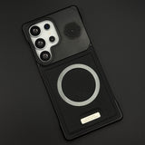 Luxury Leather MagSafe Phone Case Cover for Samsung Galaxy S25 Ultra | Dual-Tone  Borderless Design