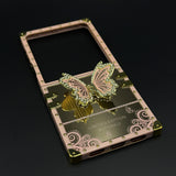 Luxury Butterfly Trunk Case for Samsung Galaxy Z Flip 8 | Gold Mirror Finish | Diamond Butterfly