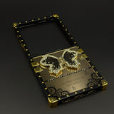Luxury Butterfly Trunk Case for Samsung Galaxy Z Flip 8 | Gold Mirror Finish | Diamond Butterfly
