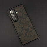 Samsung Galaxy Z Fold 7 Luxury Brand Pattern CC PU Leather Case Cover