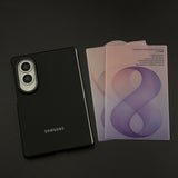 Carbon Fiber Texture Hidden MagSafe OG Case for Samsung Galaxy Z Fold 8 with 2 FREE Tempered Glass Protectors