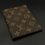 Luxury Monogram Passport Case Cover with Cardholder Slot for Travel with Box