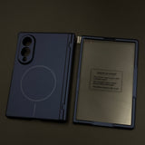 Hard Shell Matte MagSafe Hinge Protection Case for Samsung Galaxy Z Fold 8 with Built-In Screen Protector