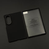 Silk-Touch Silicone Protective Case for Samsung Galaxy Z Fold 8 with Microfiber Lining & Front Screen Guard