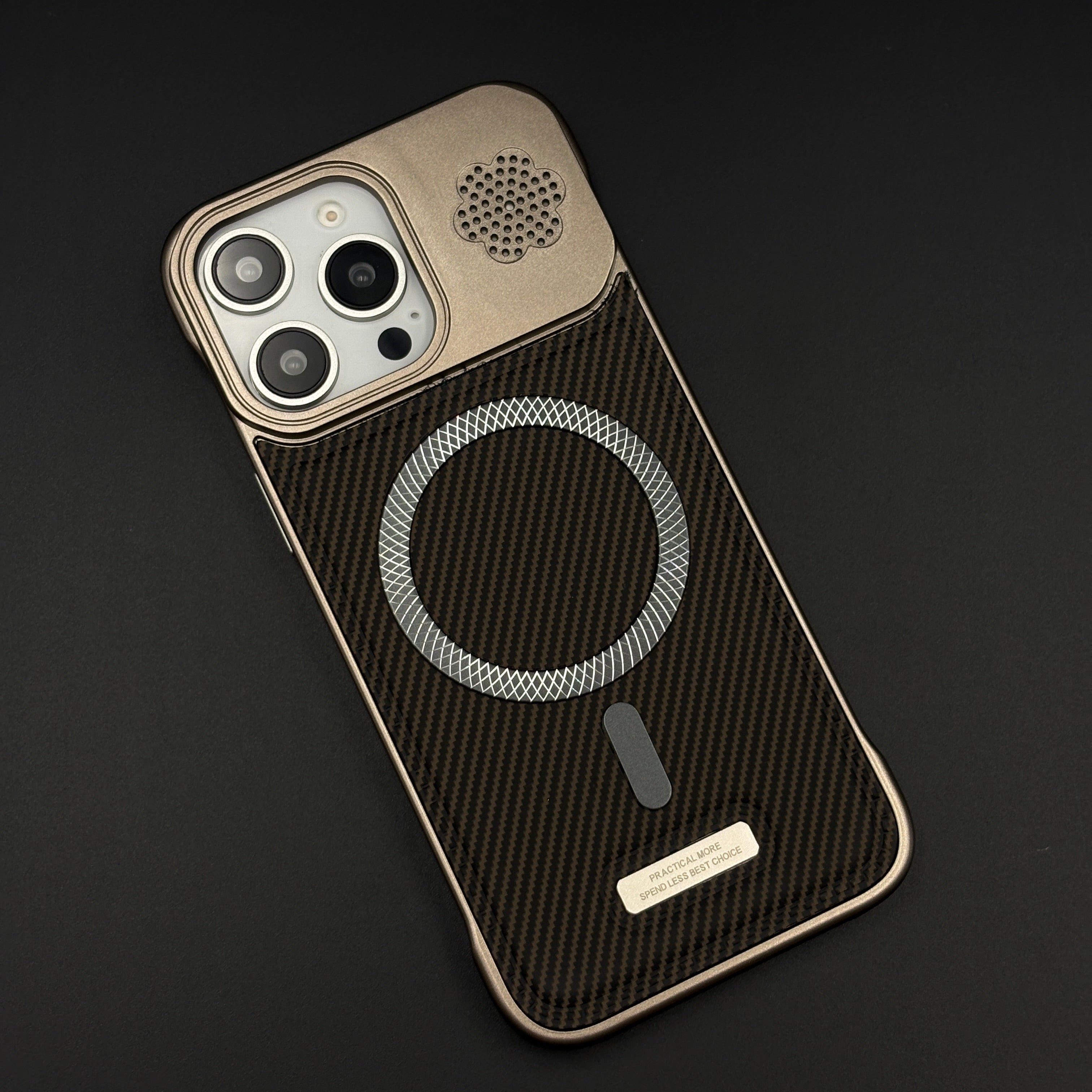 Luxury Leather MagSafe Phone Case Cover for iPhone | Dual-Tone Borderless Design
