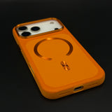 Luxury Dual Tone Leather Finish Textured MagSafe Case Cover for iPhone 17 Series