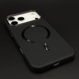 Luxury Dual Tone Leather Finish Textured MagSafe Case Cover for iPhone 17 Series