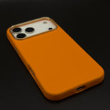 Luxury Leather Shield Hidden MagSafe Mobile Case Cover with Metal Bezel for iPhone 17 Series