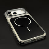 CrystalShield Color Anti‑Yellow Metal Kickstand MagSafe Case for iPhone 17 Series