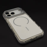 CrystalShield Color Anti‑Yellow Metal Kickstand MagSafe Case for iPhone 17 Series