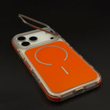 CrystalShield Color Anti‑Yellow Metal Kickstand MagSafe Case for iPhone 17 Series