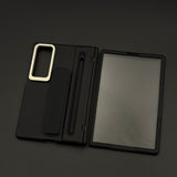 Hidden Kickstand Pen Hinge Case with Front Screen Protector for Samsung Galaxy Z Fold 8