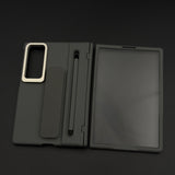 Hidden Kickstand Pen Hinge Case with Front Screen Protector for Samsung Galaxy Z Fold 8